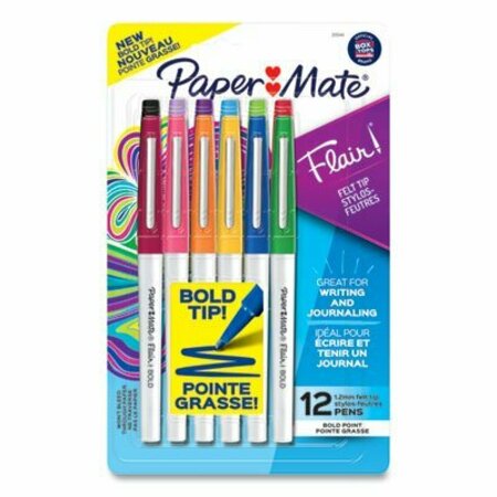 PAPER MATE PEN, FLAIR BOLD 12CT, AST 2125414